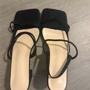 Elegant Black Strappy Sandals